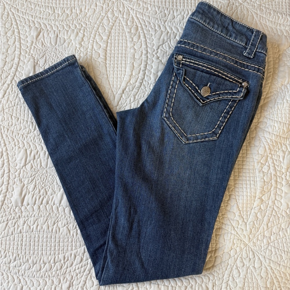 Paisley Sky Western Skinny Jeans size 6